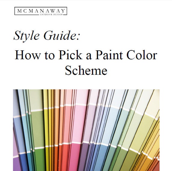 Instant Download Style Guide: How to Pick a Paint Color | Etsy