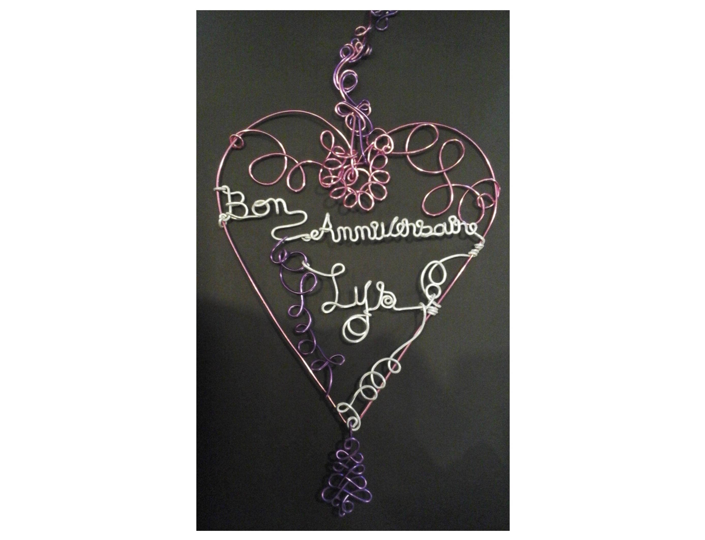 Décorations Murales, Sculptures, Mobiles à Écritures, Coeurs Thèmes, Cadeaux Anniversaires, Naissanc