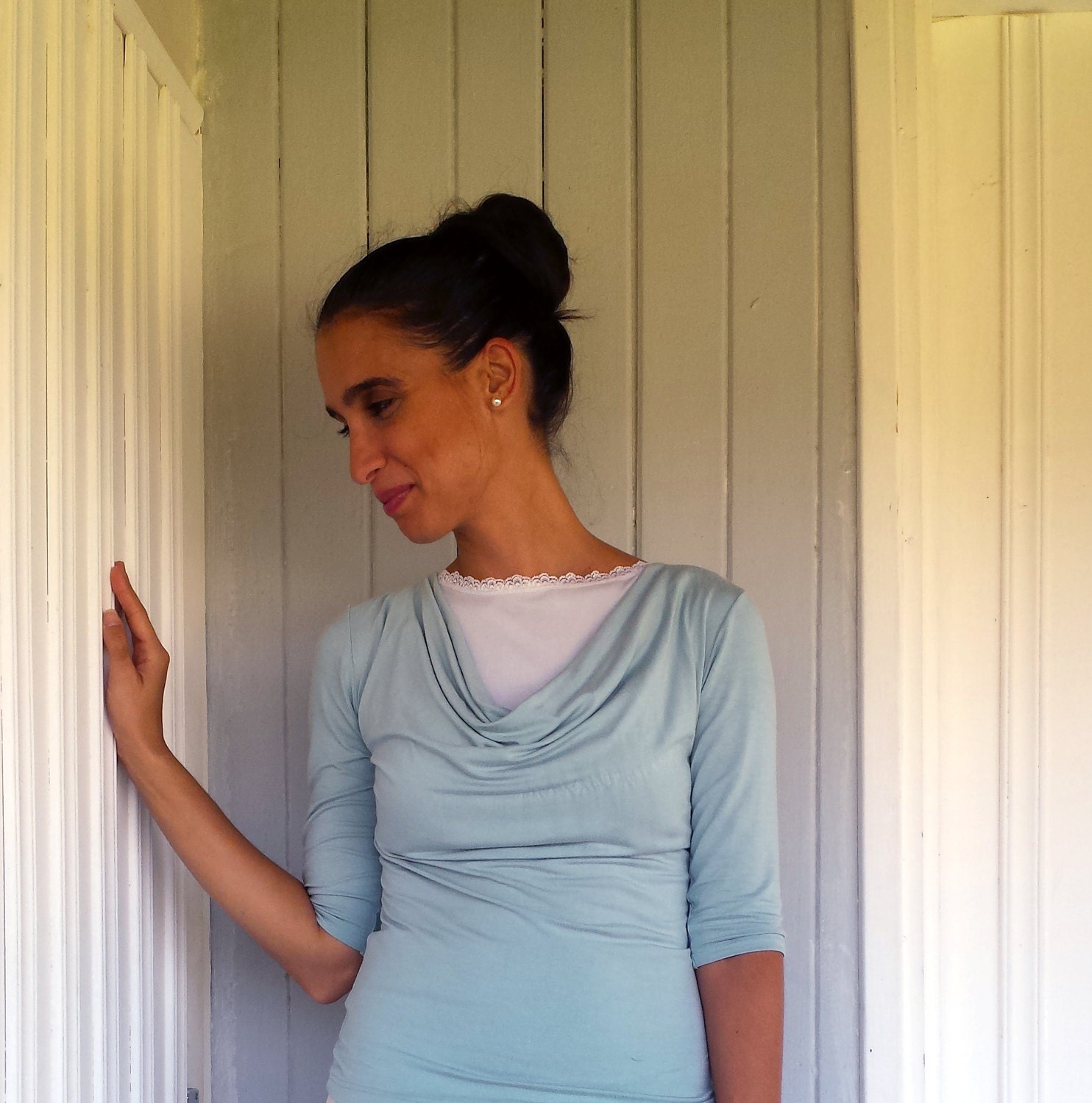 Breastfeeding Bralette ,nursing Top, Cleavage Cover , Breastfeeding Top