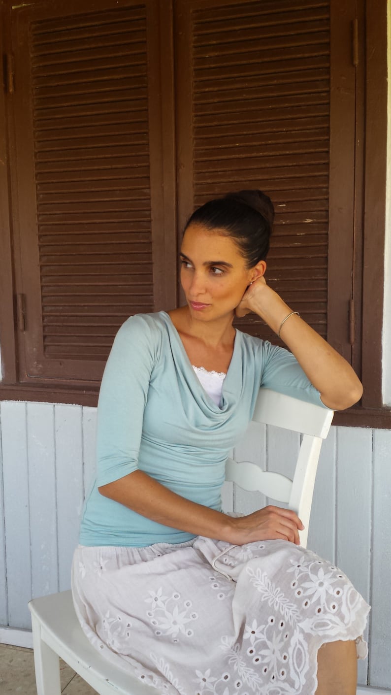 Cleavage Cover ,low Cut Model, Breastfeeding Bralette , Modest Clothing