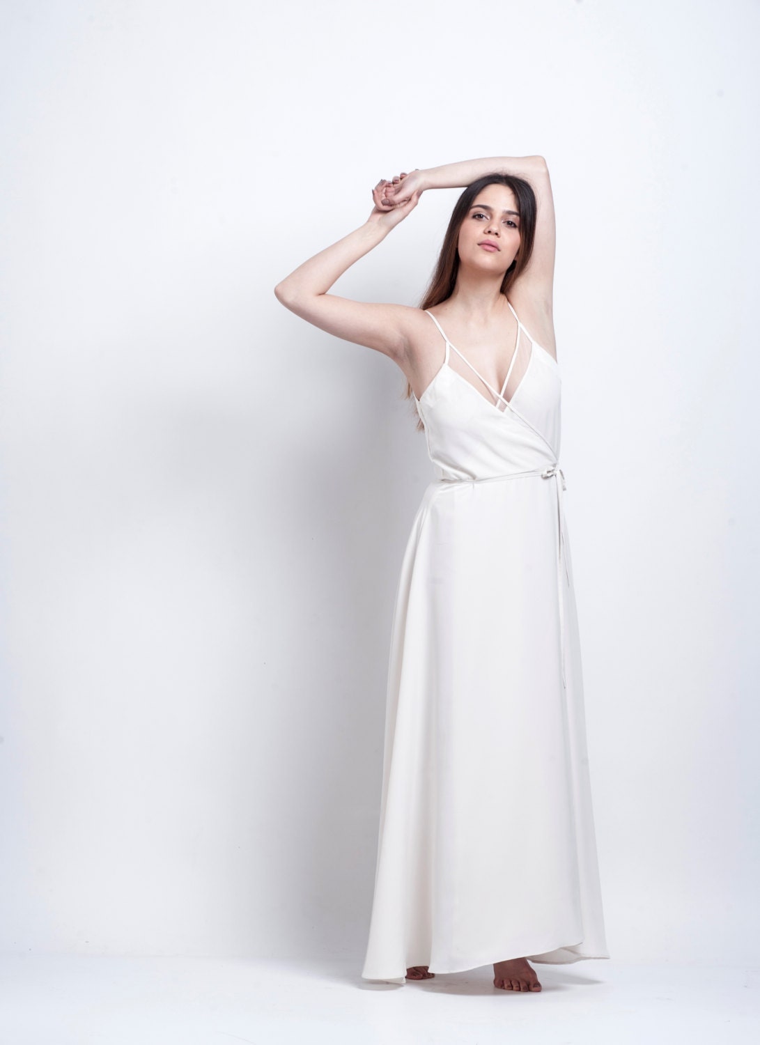 bridal maxi dress for wedding