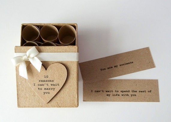 10 Reasons I Cant Wait To Marry You Gift Box In Ivory Cream Etsy