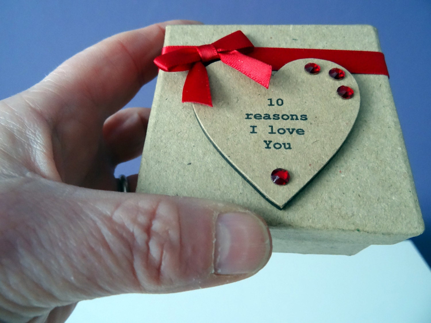Personalised 10 Reasons I Love You Gift Box Embellished With Etsy
