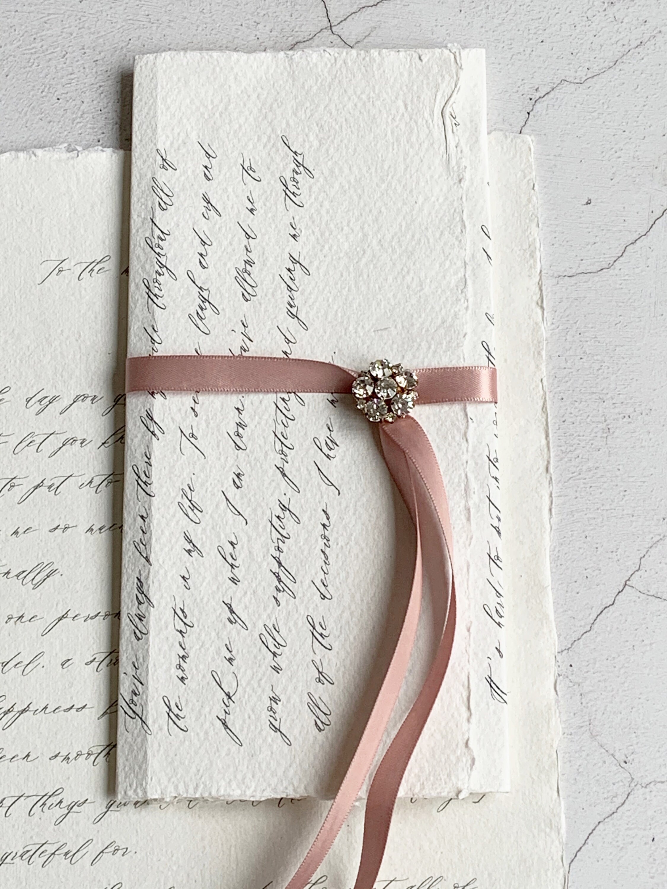 Handmade Paper Wedding Vows Printed Vows His Vows Her Vows Etsy