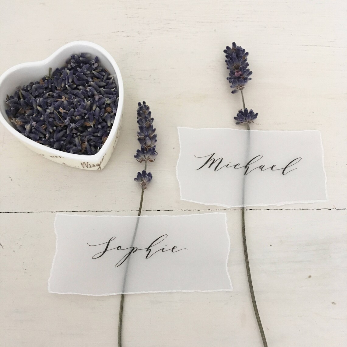 Torn Edge Place Cards Vellum Place Names Vellum Name Cards Etsy UK