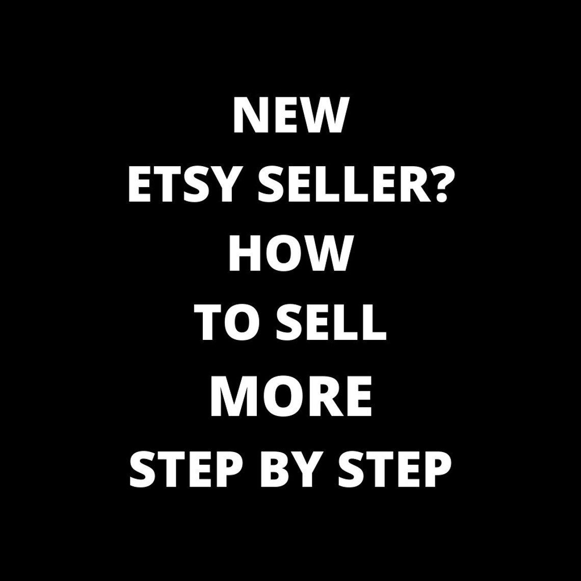 NEW ETSY SELLER How to Sell on Etsy Download Step by Step Etsy