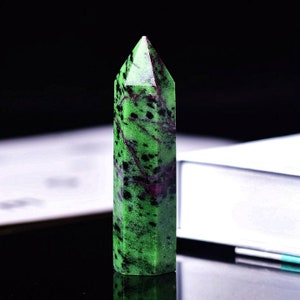 1 Piece Epidote Hexagonal Crystal Wand Healing Points - FREE Shipping - 5 To 8 cm CHOOSE SIZE - Spiritual Chakra Balancing