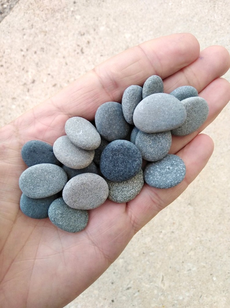 20 PREMIUM Quality Flat Craft Pebbles Tiny Pebbles Small Mid Etsy