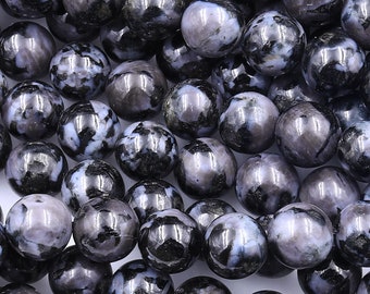 AAA Indigo Gabbro 4mm 6mm 8mm 10mm Round Beads Aka Mystic Merlinite 15.5" Strand