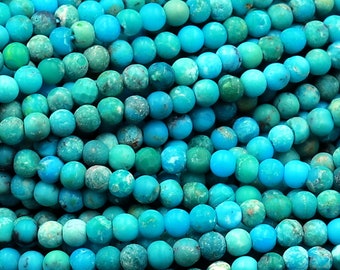 8 Inch Strand AAA Arizona Turquoise Faceted RONDELLS 5-6mm size aprx,Great Value Item
