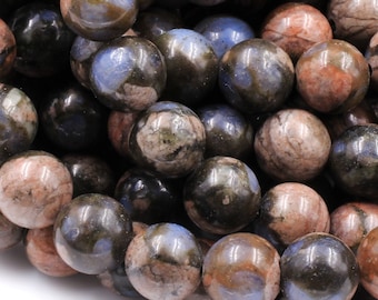 Natural Llanite Blue Quartz 4mm 6mm 8mm 10mm Round Beads Healing Stone from Llano Texas 15.5" Strand