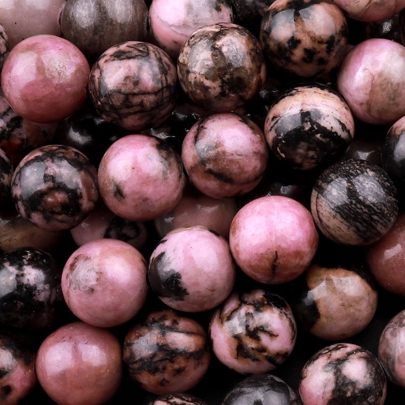 Pink Rhodonite Stone - Etsy