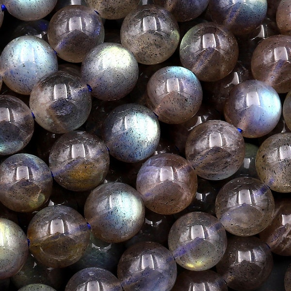 Extremely Rare! Natural Red Labradorite 4mm 6mm 8mm 10mm Round Beads High Quality AAA grade Blue Red Natural Labradorite 15.5" Strand