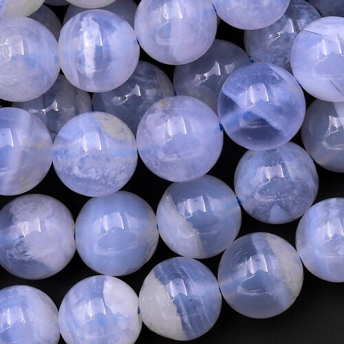 Natural Blue Sponge Coral Round Beads Gemstone 15 Strand Etsy