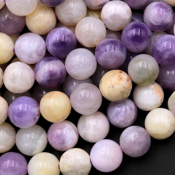 Natural Purple Opal Smooth Round Beads 6mm 8mm 10mm 15.5" Strand