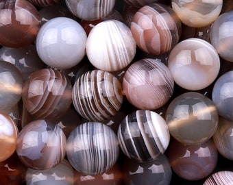 Botswana Agate 12mm Flat round Gemstone Beads 4253 Botswana Agate 12mm Flat round Gemstone Beads 4253