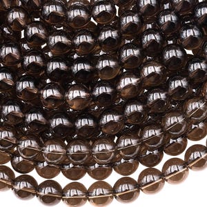 AAA Natural Smoky Quartz Round Beads 4mm 6mm 8mm 10mm 12mm Real Natural Quartz High Quality Gemstone 15.5" Strand