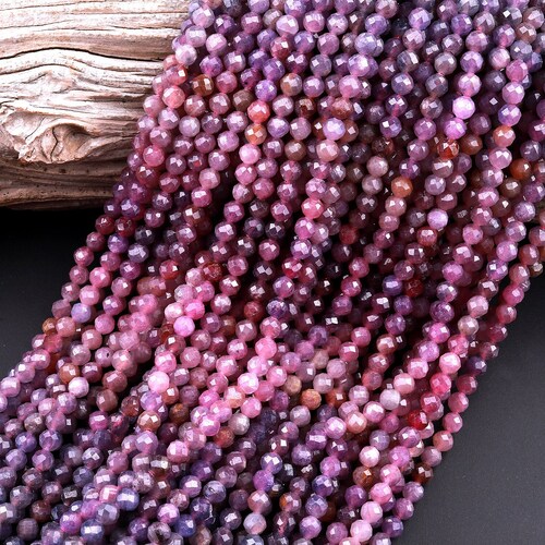 Genuine Natural Reddish Pink Ruby Gemstone Faceted 3mm 4mm 6mm - Etsy