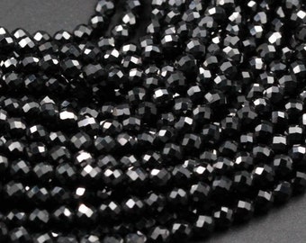 Black Spinel Fancy Shape faceted beads,Black spinel fancy beads,AAA quality faceted black spinel briolettes 10-11 mm 9 Inch
