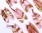 Juicy Strawberry Quartz Aka Cherry Quartz Earring Teardrop Cabochon Cab Pair Drilled Matched Earring Bead Pair