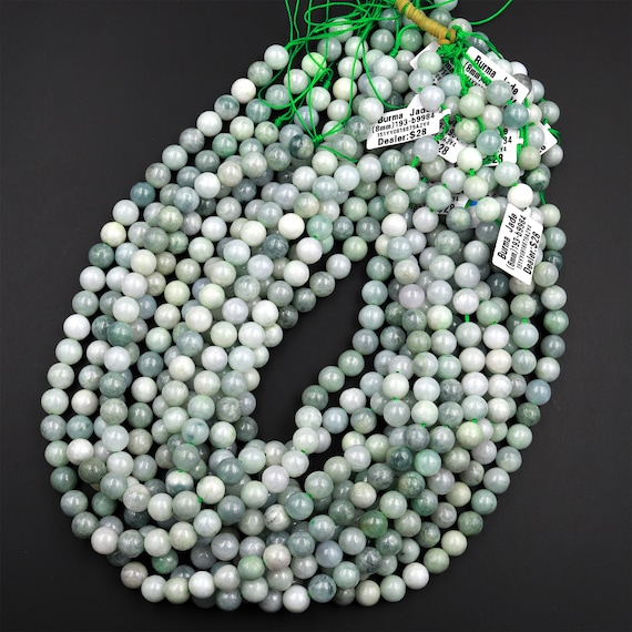 Perle Di Avventurina, Perle Sfaccettate Rotonde Da 4 Mm 6 Mm 8 Mm 10 Mm, Perle Di Pietra Di Giada Verde Chiaro, Perle Di Avventurina Naturale, Fili Pieni, AVT10X0 - Italia - Foto 4