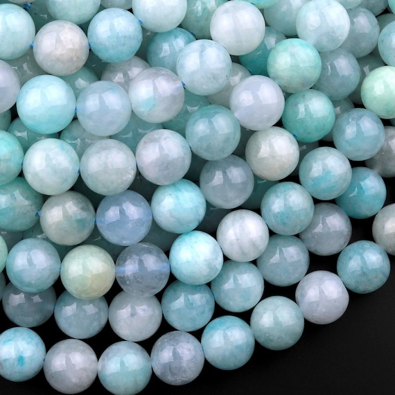 HAAMIIQII 45 Pezzi 8mm Oro Naturale Sandstone Perline Rotonde Pietra Preziosa Sciolto Perline Per Gioielli Che Fanno DIY Bracciale Collana - Foto 5