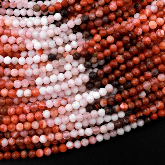Wooden Beads 8mm, Red color, 100 beads strung on a 14 inch white string  -B2881