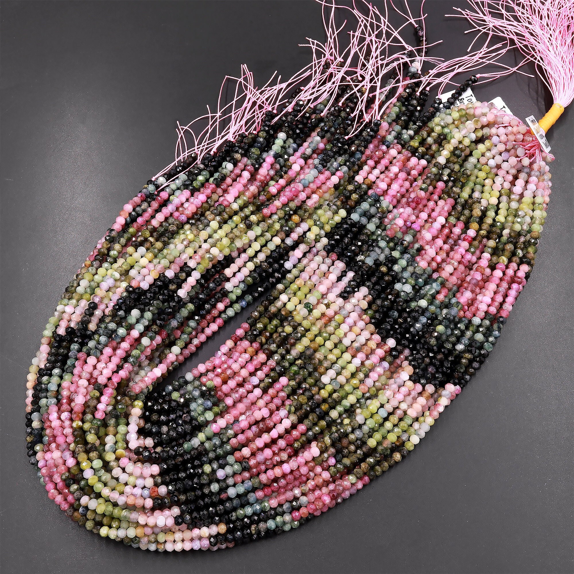 Perline Sciolte Di Tormalina Multicolore Naturale Autentica Di - Foto 9