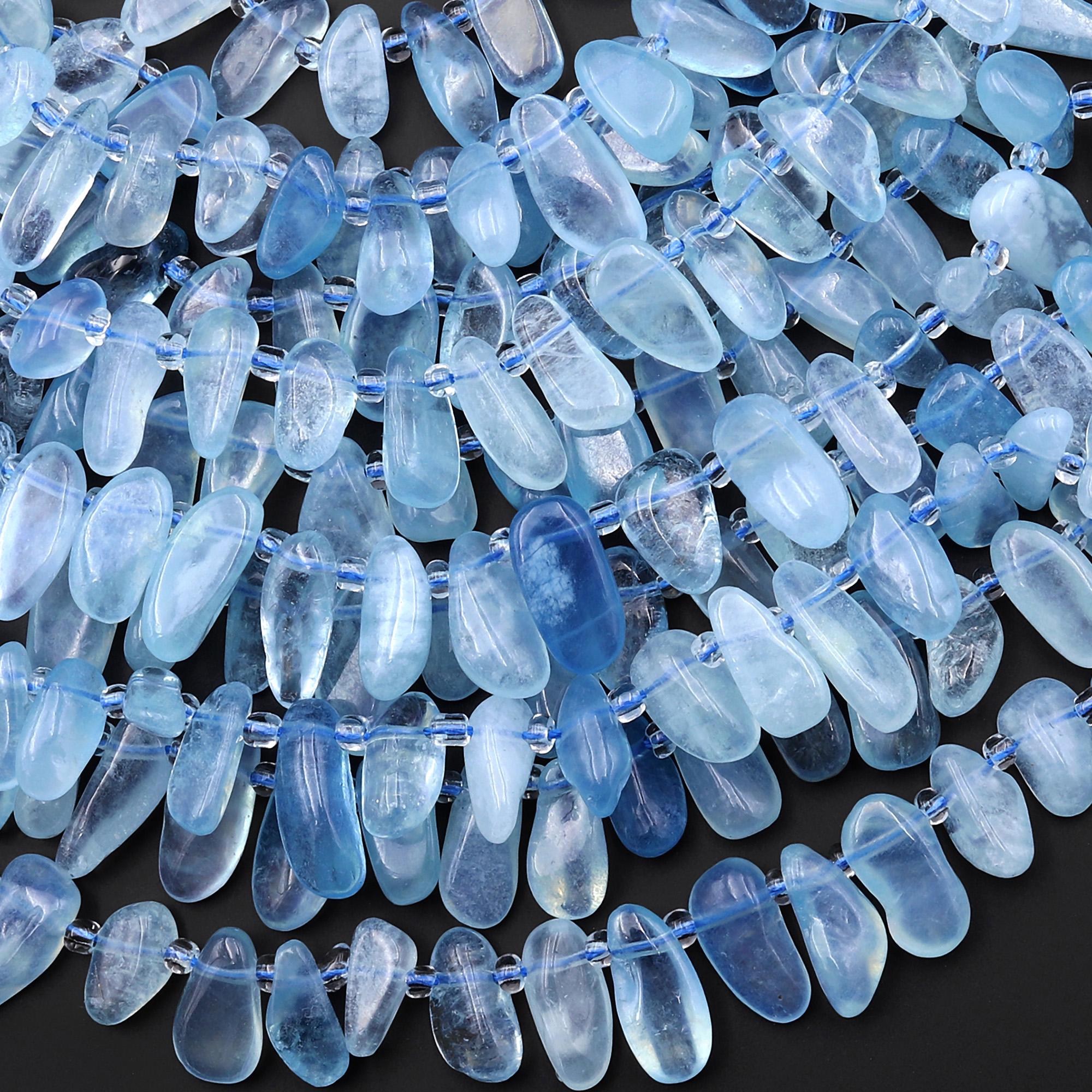 Aigue marine bleue cristal sur matrice - Brésil – CRISTAL SOURCES