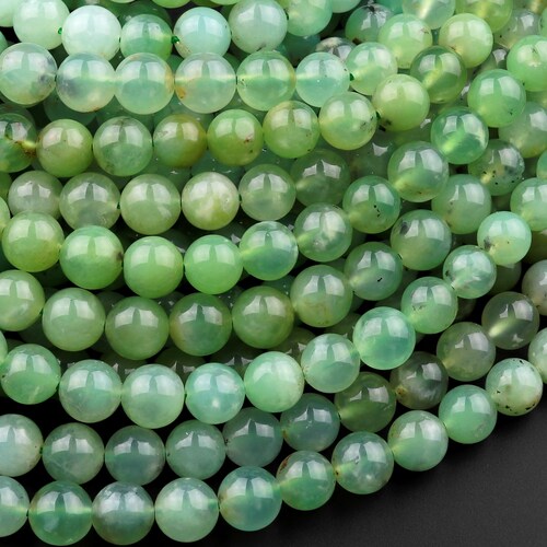 Natural Chrysoprase Australian Jades Stone Beads 6 8 10mm