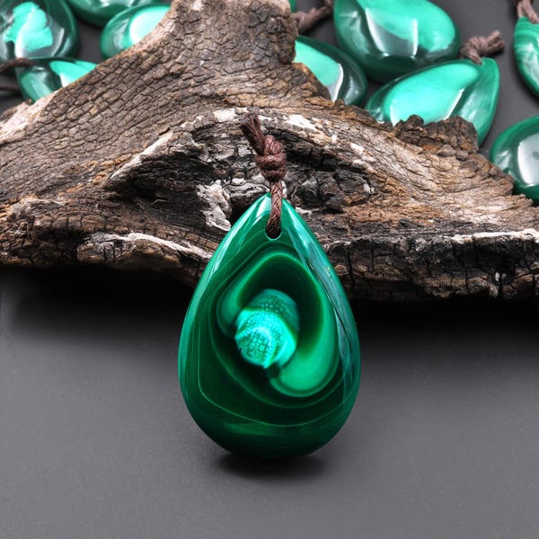 75cts Beautiful Natural Chrysocolla Pendant 36x30x10mm Bead 10136E9