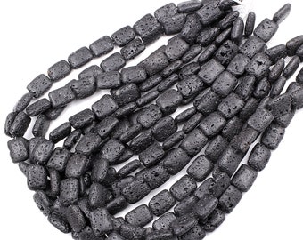 天然石 長方形 20cm 天然溶岩石長方形ビーズ 20 mm 16 mm 15.5インチ ストランド - Etsy 日本