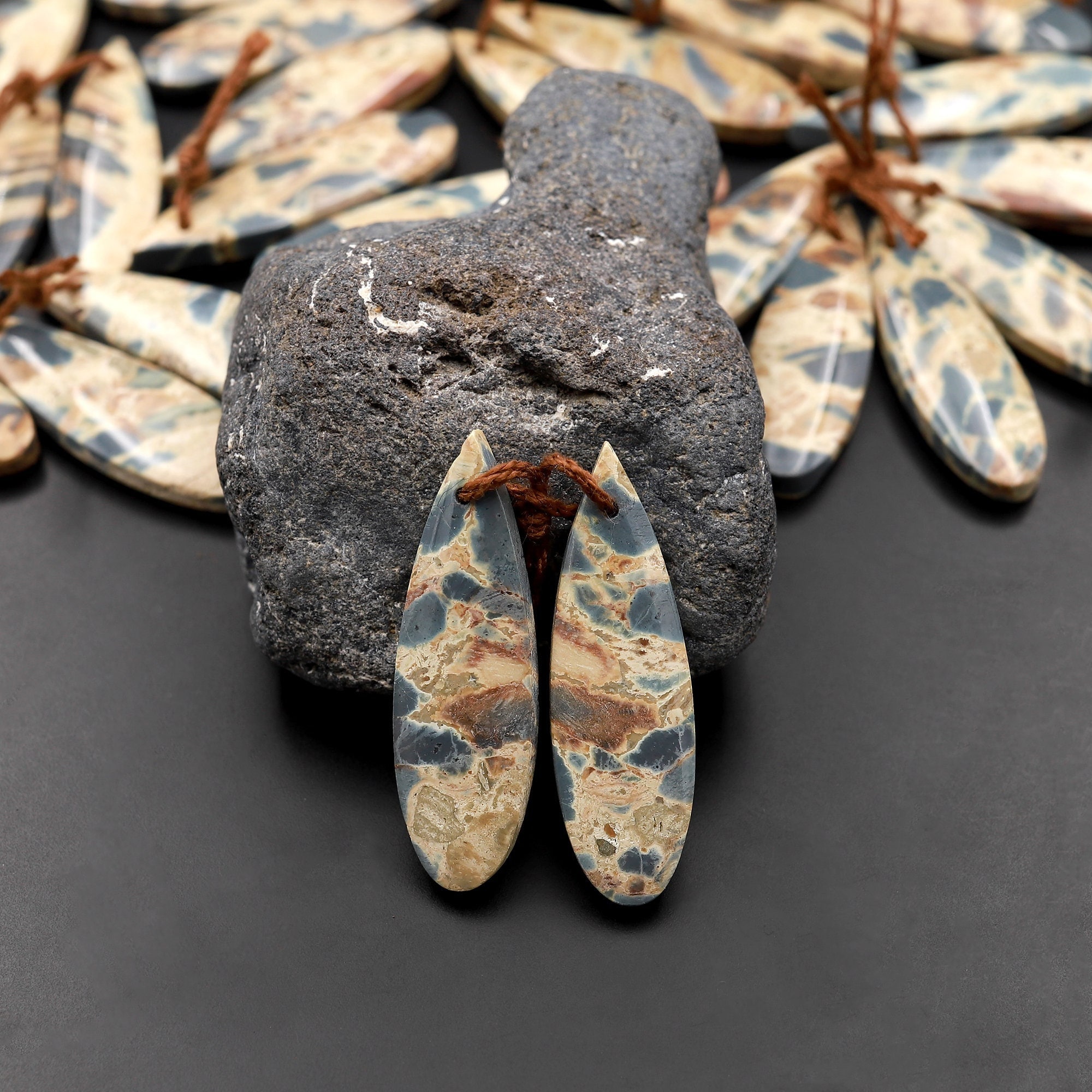 Blue mountain jasper - Etsy 日本
