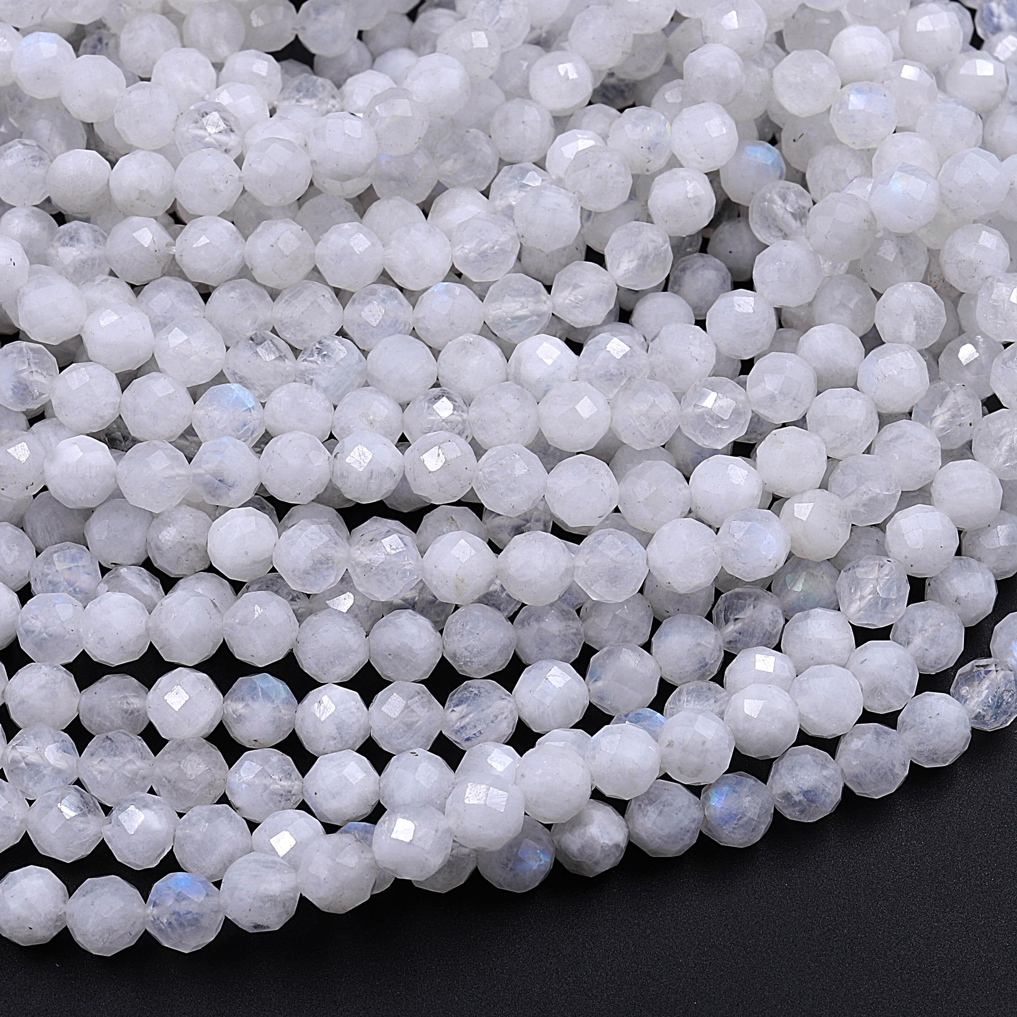 Full Strand--Rainbow Moonstone Beads Natural Grade AAA Gemstone Round Smooth Loose Beads 4mm 3mm 2mm 1mm Full Strand--Rainbow Moonstone Beads Natural Grade AAA Gemstone Round Smooth Loose Beads 4mm 3mm 2mm 1mm
