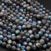 AA Natural Blue Labradorite Faceted 4mm 6mm 8mm 10mm 12mm Round Beads Nothing But Fire Best Quality 15.5' Strand 