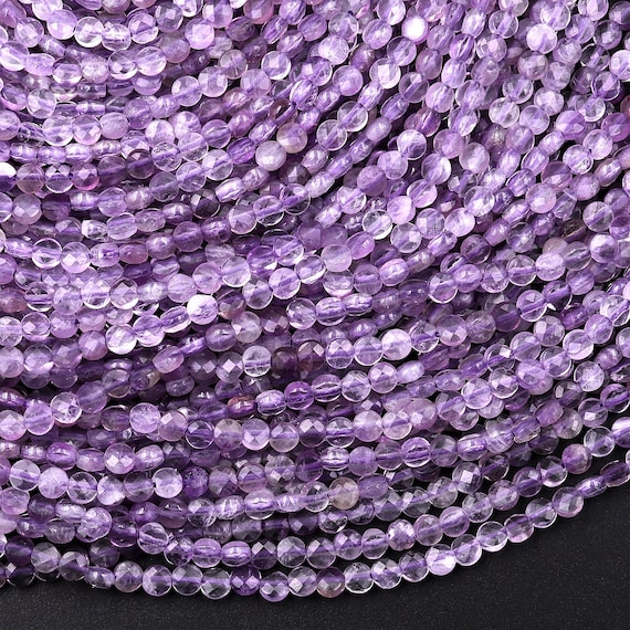 4mm Amethyst Color Purple Faceted Beads Exacly As Pictured 10 Strands 500 Beads 
