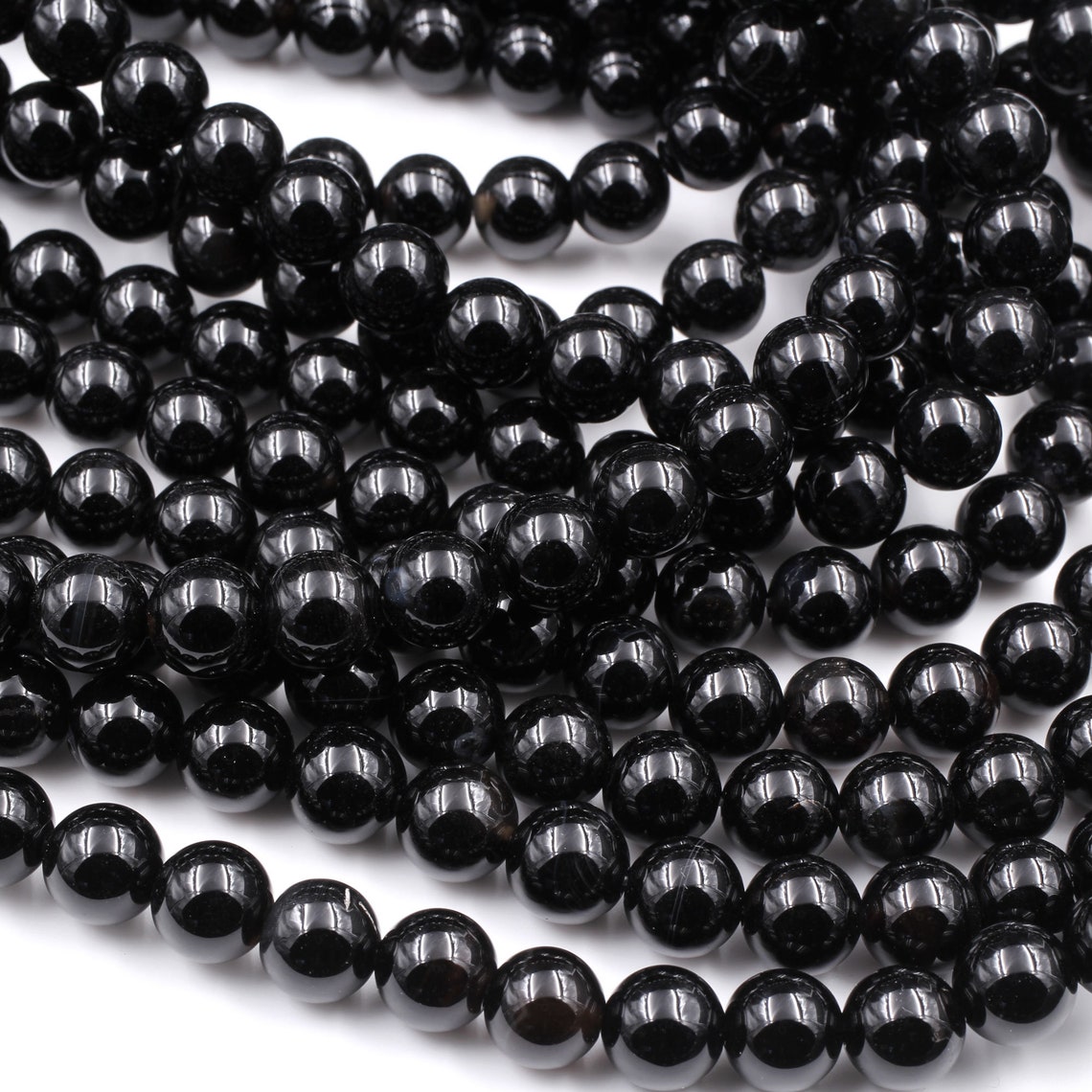 AAA Grade Natural Black Onyx Round Beads 2mm 3mm 4mm 6mm 8mm | Etsy