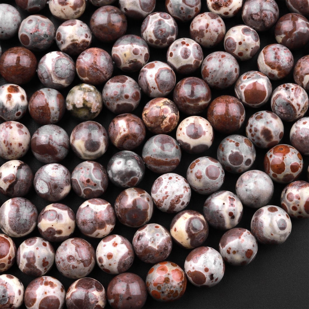 Natural Asteroid Jasper Round Beads 6mm 8mm 10mm Aka Astroite Chocolate
