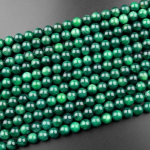 AAA Natural Green Mica Muscovite in Fuchsite 4mm 6mm 8mm 10mm Round Beads Gemstone 15.5 Strand image 5