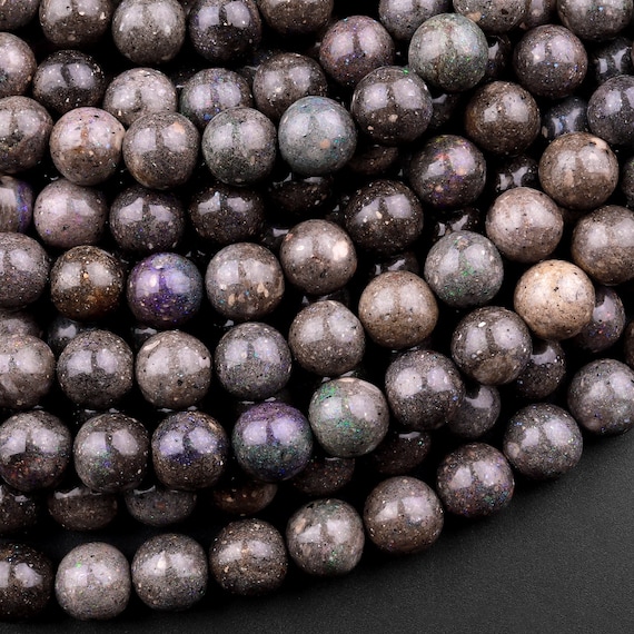 Australian black opal beads sale