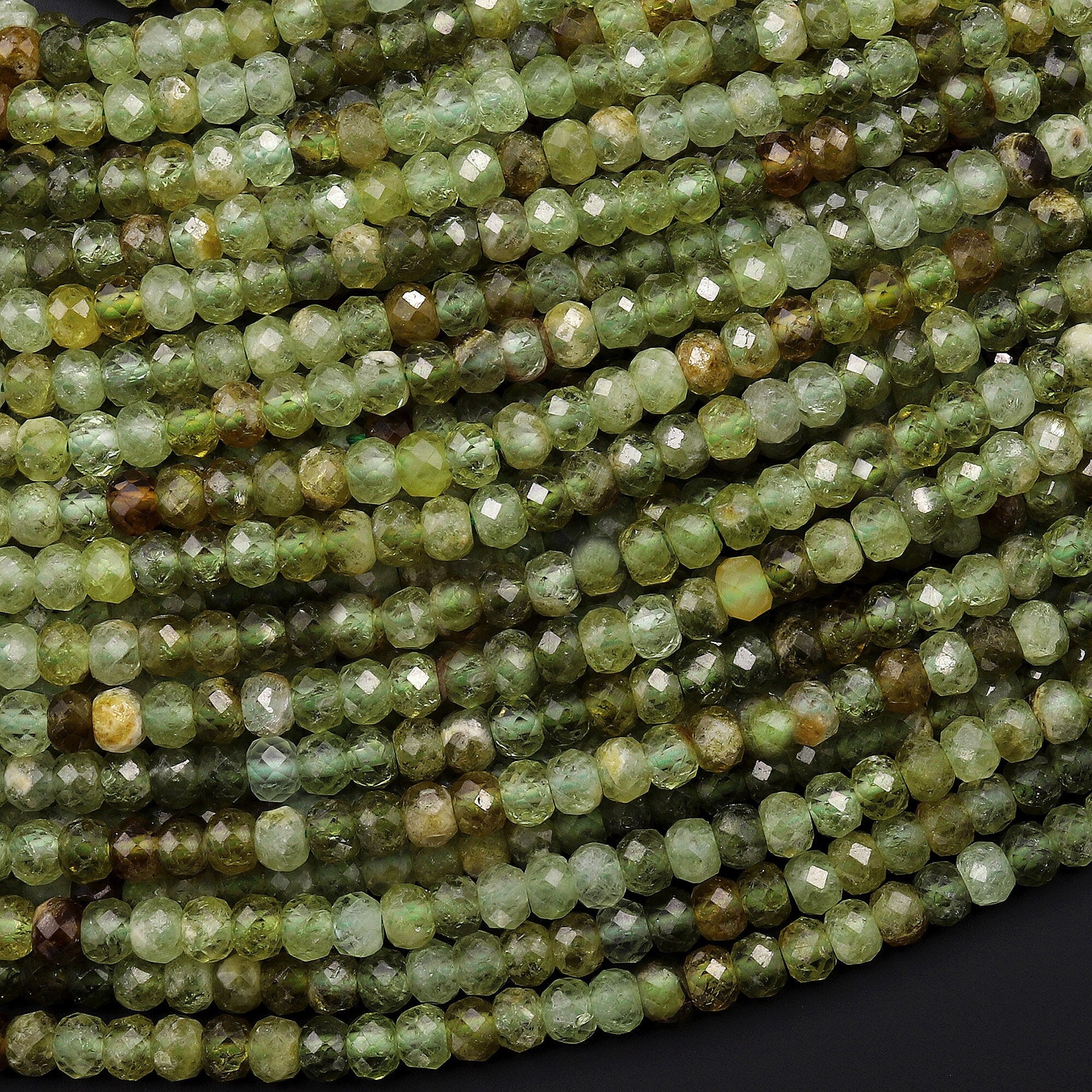 Green garnet beads discount