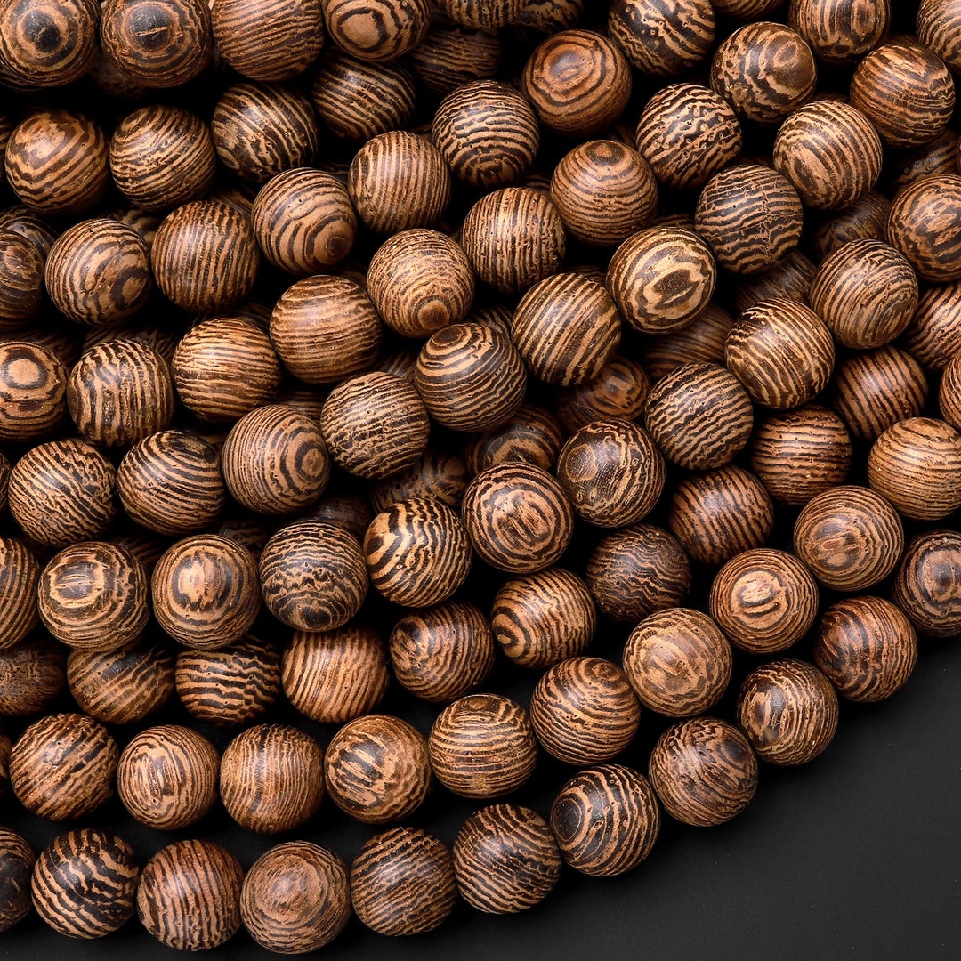 Natural African Wenge Wood Beads 6mm 8mm 10mm 12mm Great For Mala