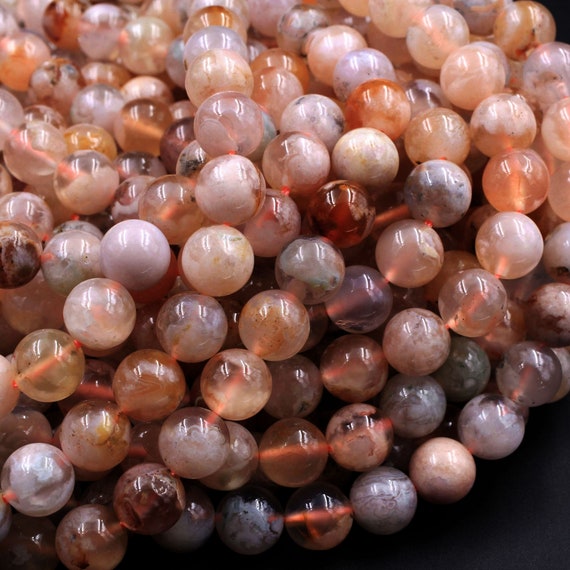 6mm Round Mixed Stone Beads Quartz Agate Onyx and More 100 pieces Jasper 