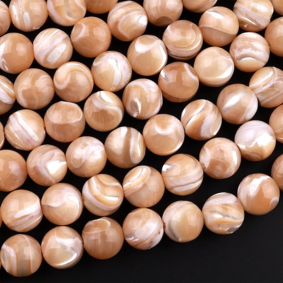 Natural Wooden Beads, 100 Pieces 20mm Diameter Round Loose Spacer Beads Large Hole (10mm) Wooden Craft Beads with Beautiful Grain for DIY Handmade