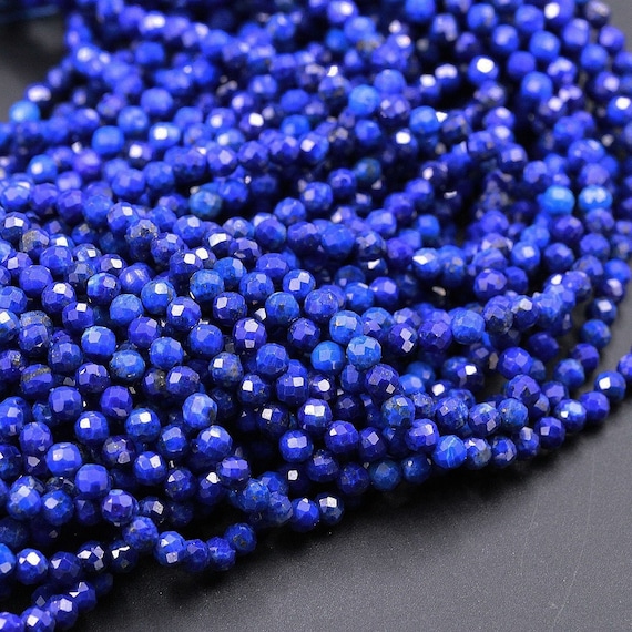 Wholesale Royal Blue Faceted Glass Teardrop Beads Strands 