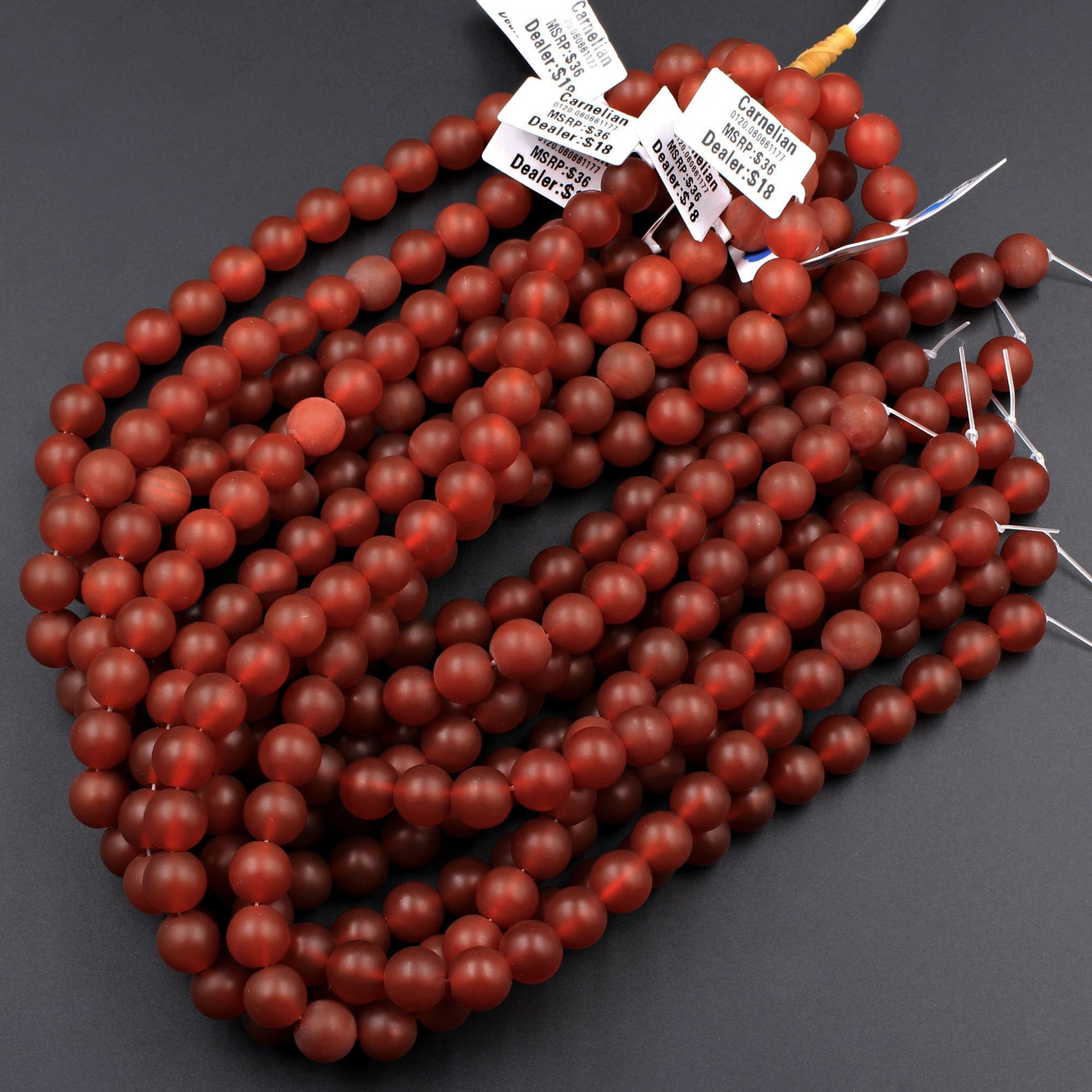 Natural Carnelian Round Cabochons – 3mm To 10mm – Loose Gemstones – Made In India
