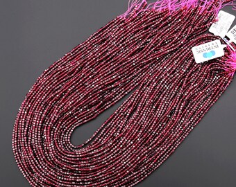 Perline Di Pietra Preziosa Di Granato Rosso Del Mozambico - Foto 4