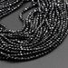 AAA Genuine Natural Black Spinel Micro Faceted Round Beads 2mm 3mm 4mm 5mm Faceted Round Beads Diamond Cut Gemstone 15.5' Strand 