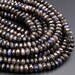 Rare Natural Black Labradorite Faceted Rondelle Beads 6mm 8mm 10mm Blue Flashes 15.5' Strand 
