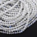 AA Natural Rainbow Moonstone 4mm 6mm 8mm 10mm 12mm Round Beads Blue Flashes 15.5' Strand 